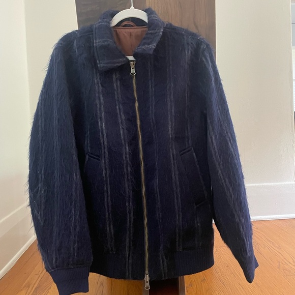 Saturdays Nyc Goose Shaggy Wool Bomber M - Picture 1 of 4